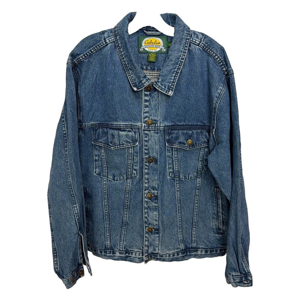 VTG Gabelas Outdoor Gear Denim Trucker Jacket Cotton Men's L